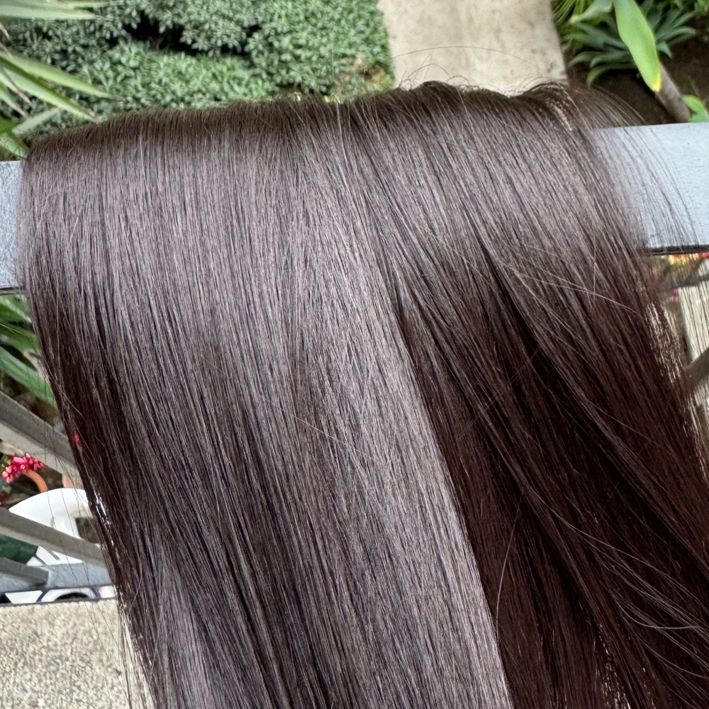 22” Human Hair Blend Clip-In Extensions Long Straight Soft, Full & Natural Look - Picture 5 of 9